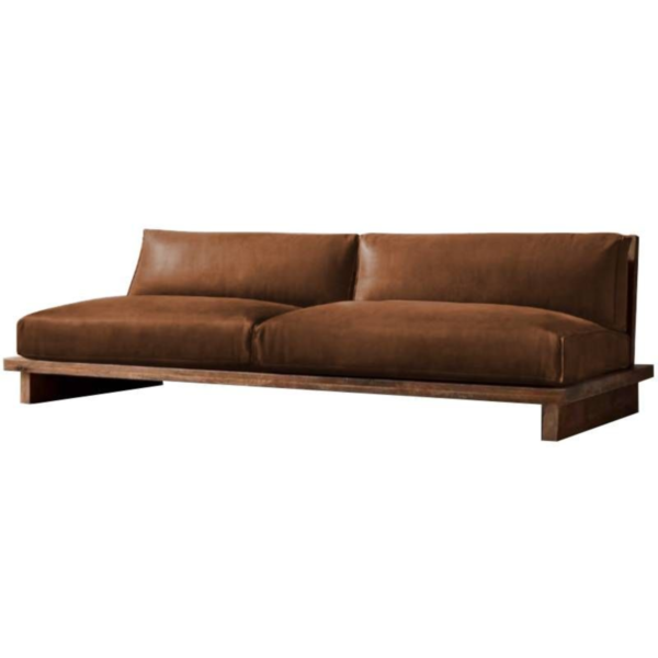 4 WoodBee Craft "The Horizon Platform" Handcrafted Armless Low Wooden Platform Sofa