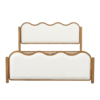 4 WoodBee Craft "The Cloud Scallop" Premium Scalloped Bouclé Wood Bed Frame