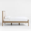 4 WoodBee Craft "The Haven Linen" Premium Upholstered Wood Panel Bed Frame