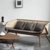 4 WoodBee Craft "The Solstice Trio" Handcrafted 3 Seater Rattan Barrel Mesh Sofa