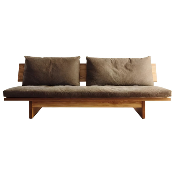 5 WoodBee Craft "The Lowland Haven" Handcrafted Low Profile Solid Wood Daybed Sofa