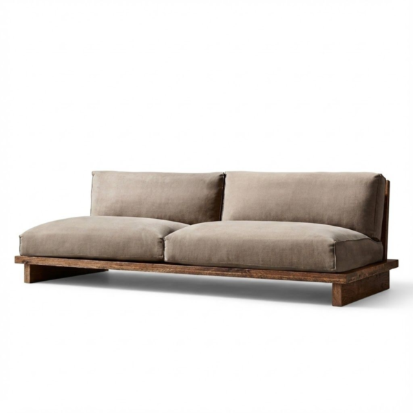 5 WoodBee Craft "The Horizon Platform" Handcrafted Armless Low Wooden Platform Sofa