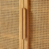 5 WoodBee Craft "The Archway Sanctuary" Handcrafted Arched Cane Door Shoe Storage Cabinet