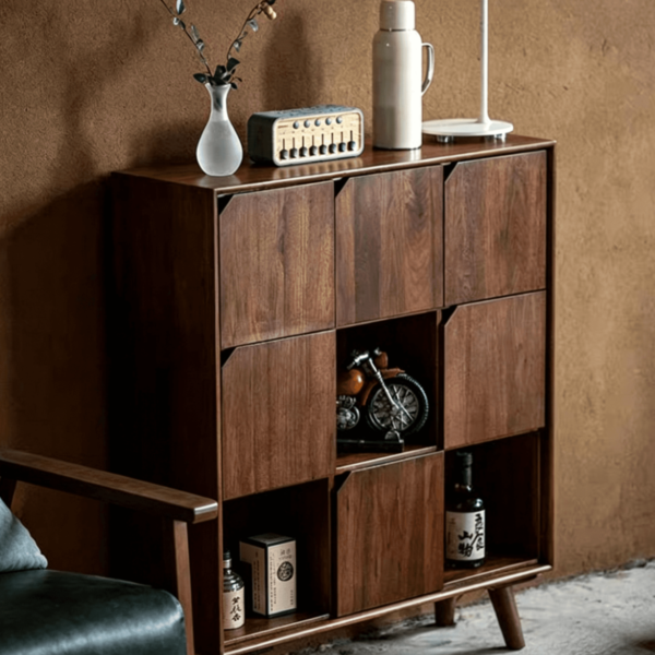 WoodBee Craft "The Matrix 9" Handcrafted 9 Cube Modular Wood Storage Dresser