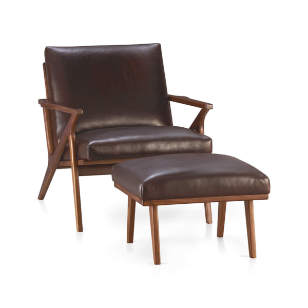 5 WoodBee Craft "The Cavett Retro" Premium Mid Century Leatherette Accent Chair
