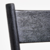 5 WoodBee Craft "The Onyx Ladder" Handcrafted Black Wooden Ladder Back Dining Chairs (Set of 2)