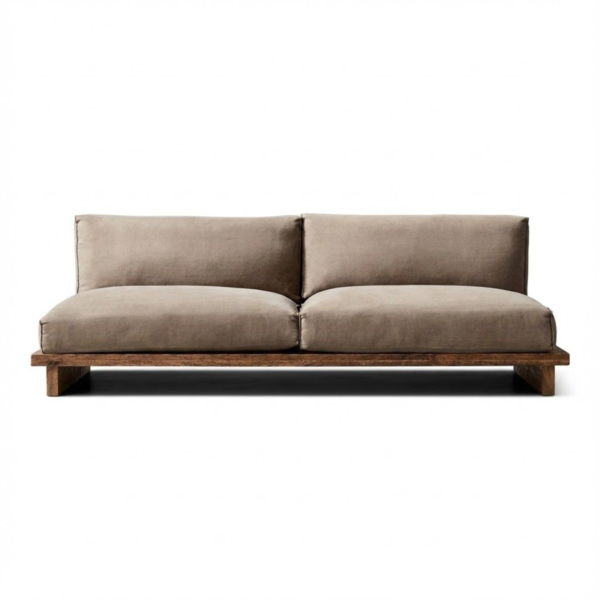 6 WoodBee Craft "The Horizon Platform" Handcrafted Armless Low Wooden Platform Sofa