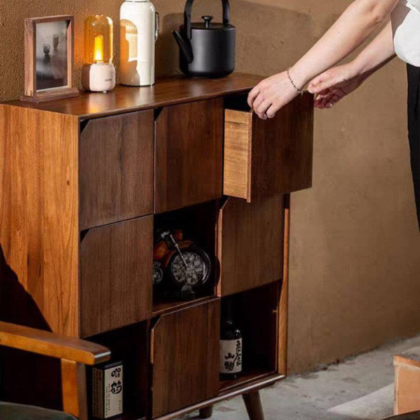 WoodBee Craft "The Matrix 9" Handcrafted 9 Cube Modular Wood Storage Dresser