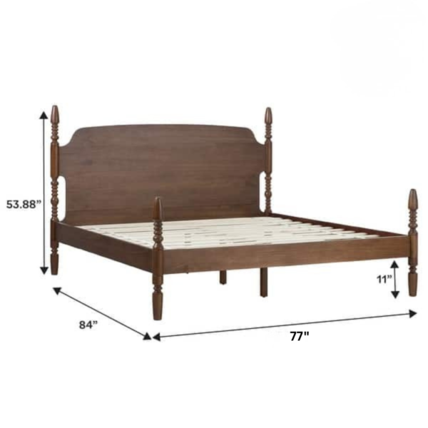 6 WoodBee Craft "The Heritage Turn" Solid Wood Turned Spindle Bed Frame