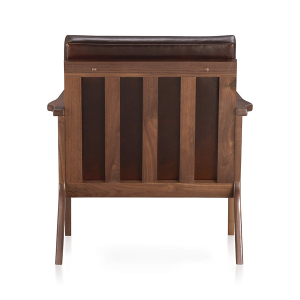 6 WoodBee Craft "The Cavett Retro" Premium Mid Century Leatherette Accent Chair