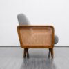 WoodBee Craft "The Nordic Solo" Premium Single Seater Cane Armchair Sofa