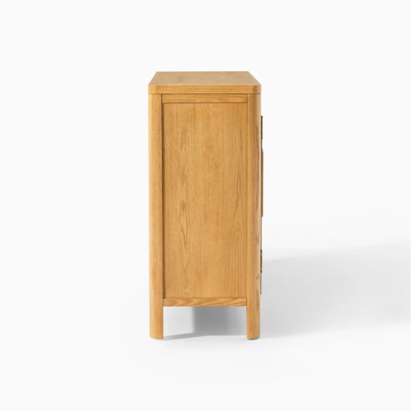 7 WoodBee Craft "The Archway Sanctuary" Handcrafted Arched Cane Door Shoe Storage Cabinet