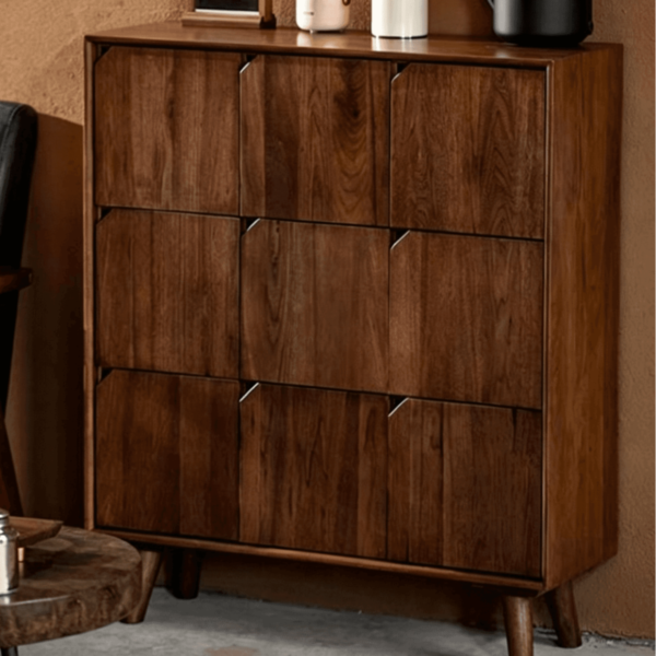 WoodBee Craft "The Matrix 9" Handcrafted 9 Cube Modular Wood Storage Dresser