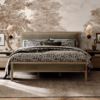 7 WoodBee Craft "The Haven Linen" Premium Upholstered Wood Panel Bed Frame