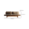 8 WoodBee Craft "The Lowland Haven" Handcrafted Low Profile Solid Wood Daybed Sofa