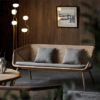 9 WoodBee Craft "The Solstice Duo" Handcrafted 2 Seater Cane Woven Loveseat Sofa