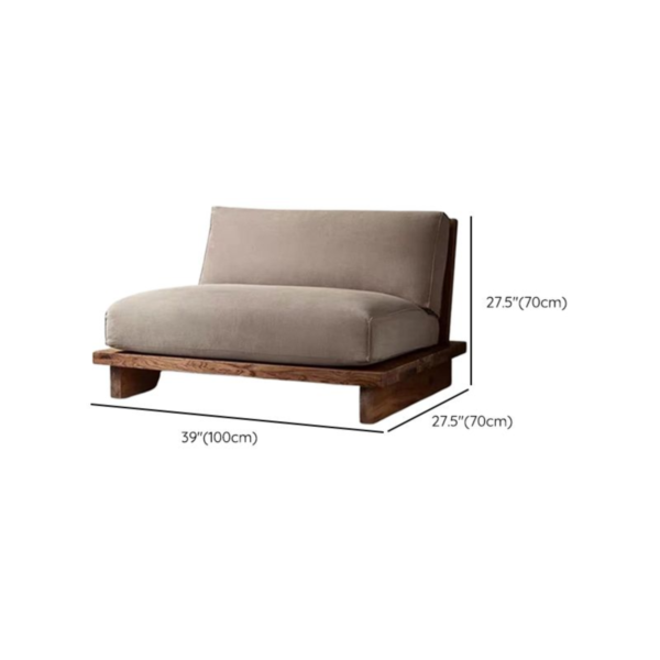 9 WoodBee Craft "The Horizon Platform" Handcrafted Armless Low Wooden Platform Sofa