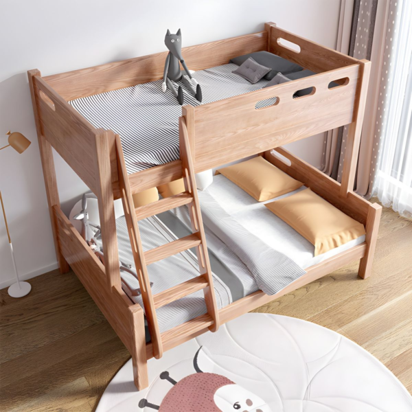 10 WoodBee Craft "The Timber Loft" Natural Solid Wood Bunk Bed Frame