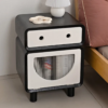 11 Woodbee craft "The Little Bot" Handcrafted Kids Robot Wooden Bedside Nightstand