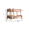 11 WoodBee Craft "The Timber Loft" Natural Solid Wood Bunk Bed Frame