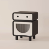 13 Woodbee craft "The Little Bot" Handcrafted Kids Robot Wooden Bedside Nightstand