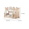 Woodbee craft "The Citadel Haven" Handcrafted Wooden Bunk Bed Ladder Staircase