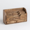 2 WoodBee Craft "The Kanso Tier" Handcrafted Wooden Desk Mail Organizer