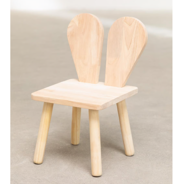 Woodbee craft "The Hopscotch" Handcrafted Wooden Bunny Chair