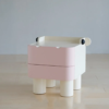 2 Woodbee craft "The Happy Hippo" Handcrafted Kids Animal Wooden Nightstand