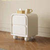 Woodbee craft "The Orbita Capsule" Handcrafted Spherical Feet Wooden Bedside Table