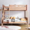 2 WoodBee Craft "The Timber Loft" Natural Solid Wood Bunk Bed Frame