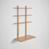 WoodBee Craft "The Nordic Rise" Floating Wall Mounted Ladder Desk with Shelves