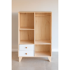 Woodbee craft "The Mini Curator" Handcrafted Kids Open Wooden Wardrobe