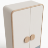 3 Woodbee craft "The Luna Pod" Handcrafted Kids Curved Wooden Wardrobe
