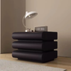 Woodbee craft "The Dune Capsule" Handcrafted Pill Curved Wooden Nightstand