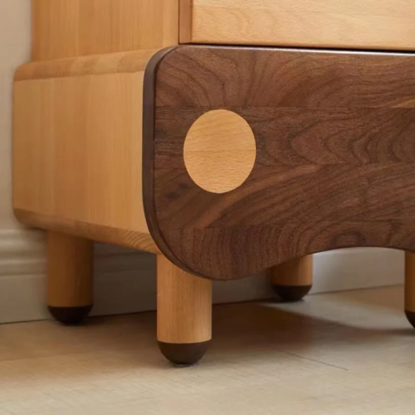 3 Woodbee craft "The Little Grizzly" Handcrafted Kids Wooden Bear Nightstand