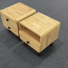 Woodbee craft "The Sylvan Curve" Handcrafted Rounded Edge Solid Wood Nightstand