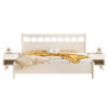 3 WoodBee Craft "The Daisy Belle" Handcrafted White Scalloped Spindle Wooden Bed