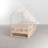 4 WoodBee Craft "The Haven Cottage" Handcrafted Kids House Bed with Pull-Out Trundle
