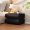 Woodbee craft "The Dune Capsule" Handcrafted Pill Curved Wooden Nightstand