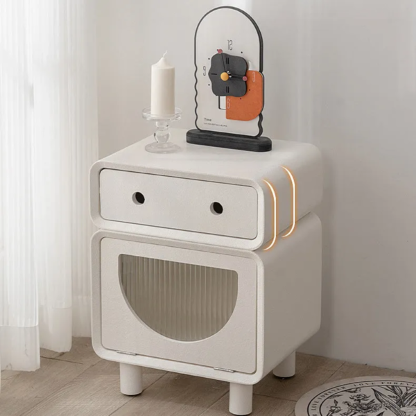4 Woodbee craft "The Little Bot" Handcrafted Kids Robot Wooden Bedside Nightstand