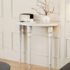 4 Woodbee craft "The Antoinette" Handcrafted French Roman Column Console Table
