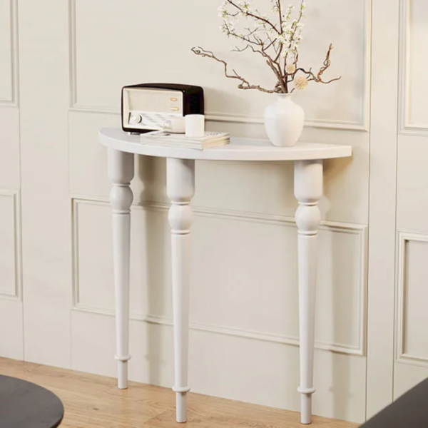 4 Woodbee craft "The Antoinette" Handcrafted French Roman Column Console Table