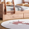 4 WoodBee Craft "The Timber Loft" Natural Solid Wood Bunk Bed Frame