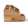 WoodBee Craft "The Kanso Caddy" Handcrafted Wooden Desk Organizer with Drawer