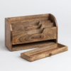 5 WoodBee Craft "The Kanso Tier" Handcrafted Wooden Desk Mail Organizer