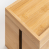 WoodBee Craft "The Cord Vault" Handcrafted Wooden Cable Box Organizer
