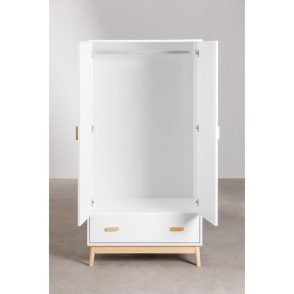 5 Woodbee craft "The Nordic Haven" Kids Two Door Wooden Wardrobe