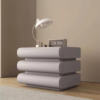 Woodbee craft "The Dune Capsule" Handcrafted Pill Curved Wooden Nightstand