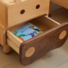 5 Woodbee craft "The Little Grizzly" Handcrafted Kids Wooden Bear Nightstand